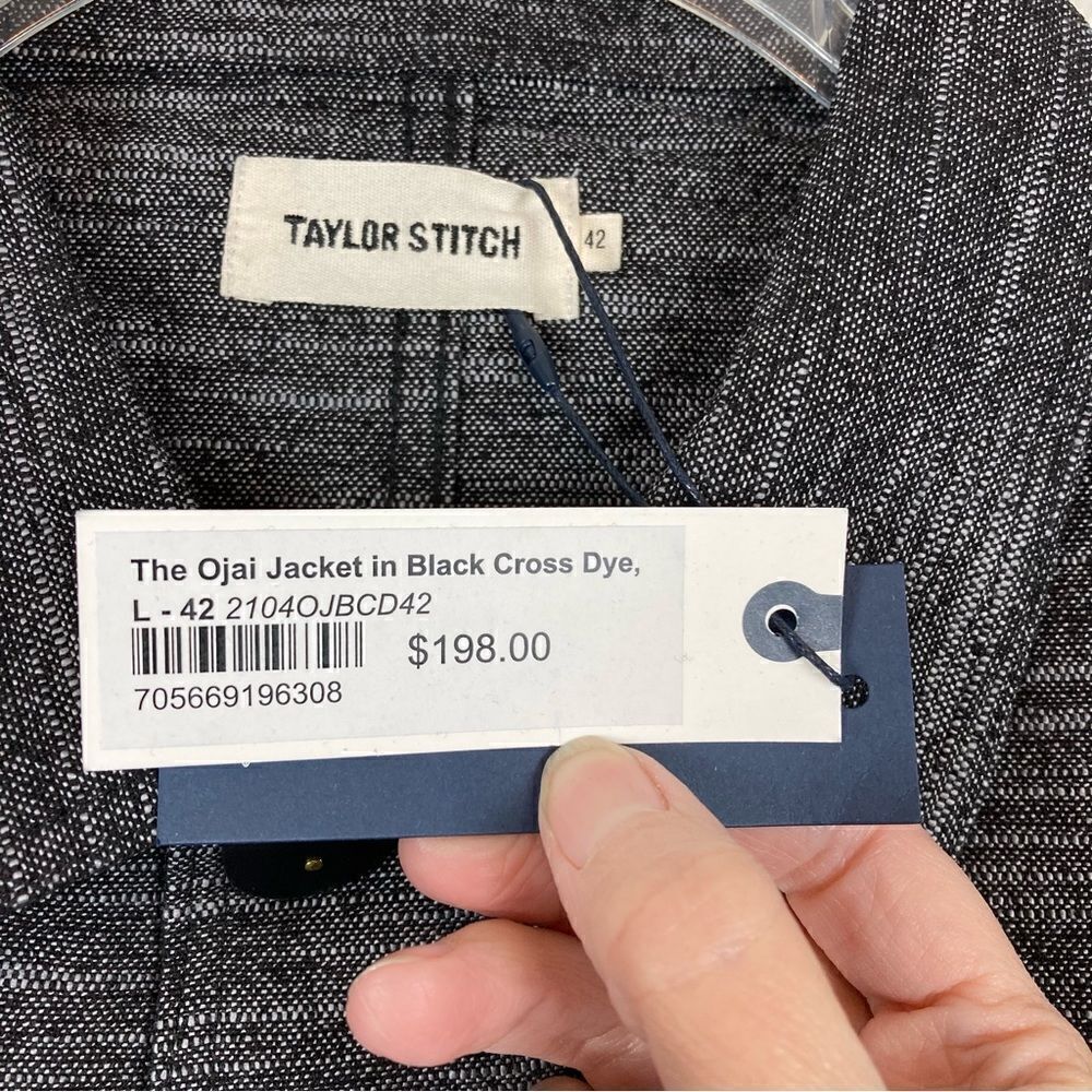 Taylor Stitch The Ojai jacket‎ in black cross dye barn chore jacket Variety - Picture 8 of 12